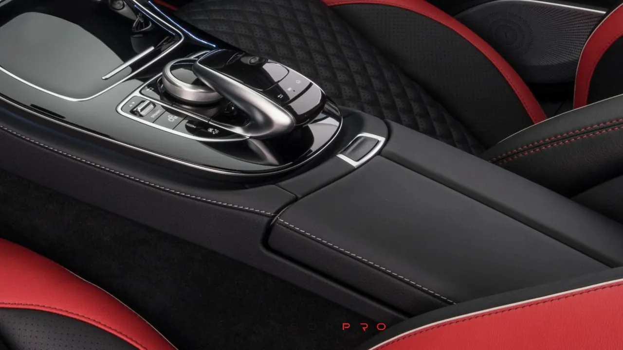 Leather front armrest