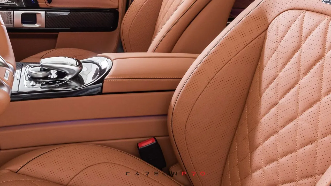 Leather front armrest