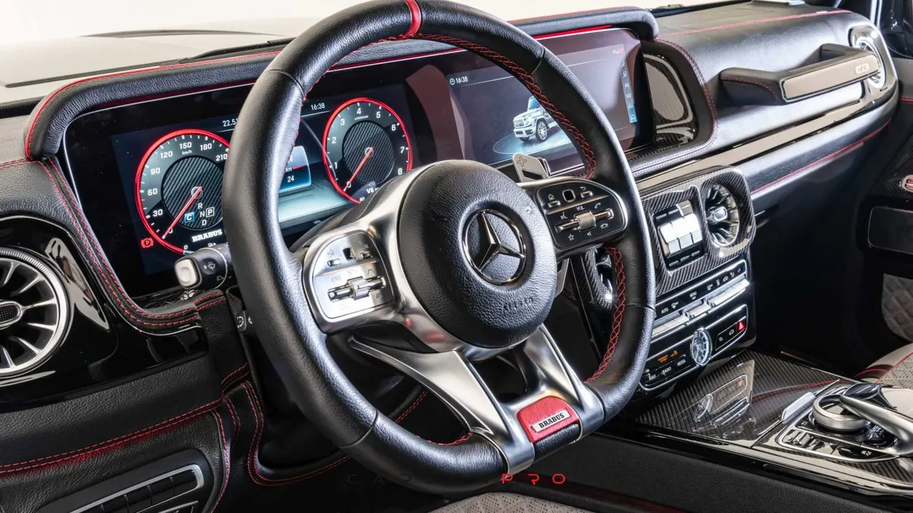 Leather steering wheel