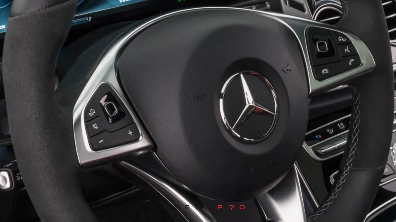 Leather steering wheel back