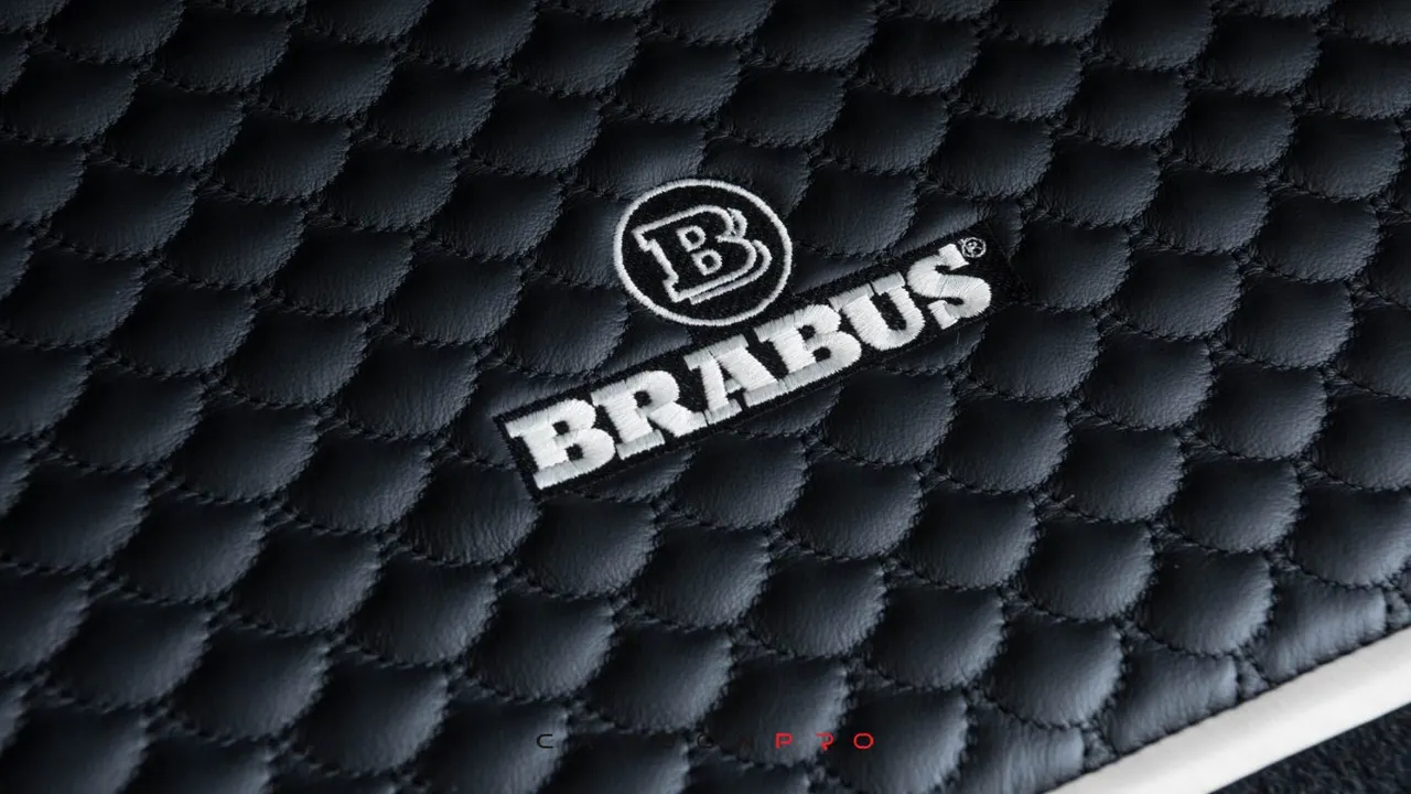 Leather trunk mat quilted