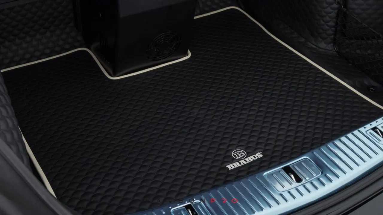 Leather trunk mat