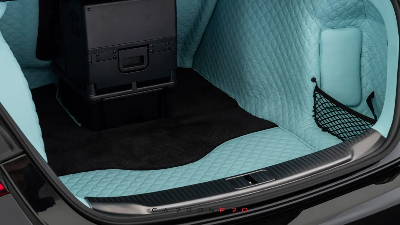Leather trunk quilted