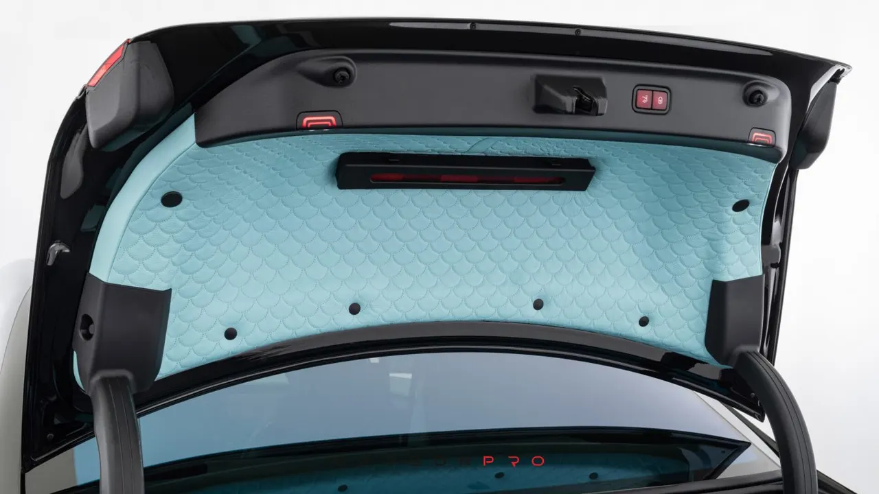 Leather trunk quilted