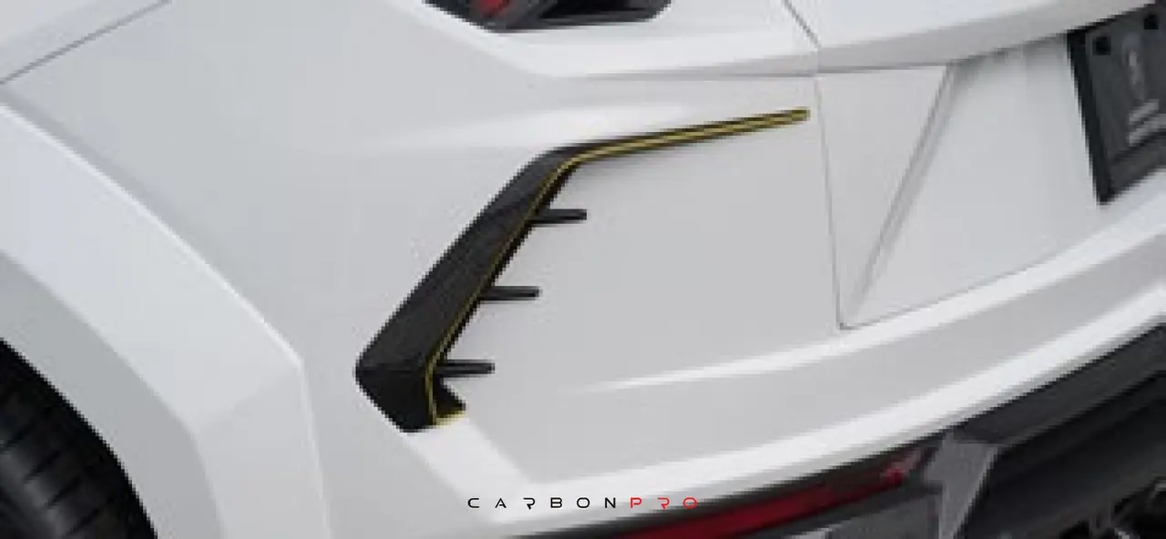 Long air outtake cover for MANSORY wide body rear bumper