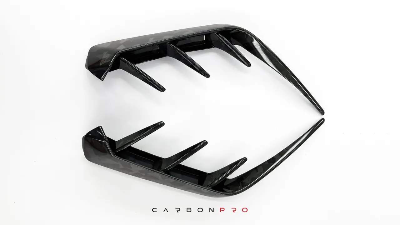 Long air outtake cover for MANSORY wide body rear bumper