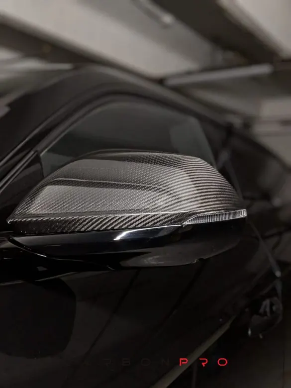 Carbon mirror covers