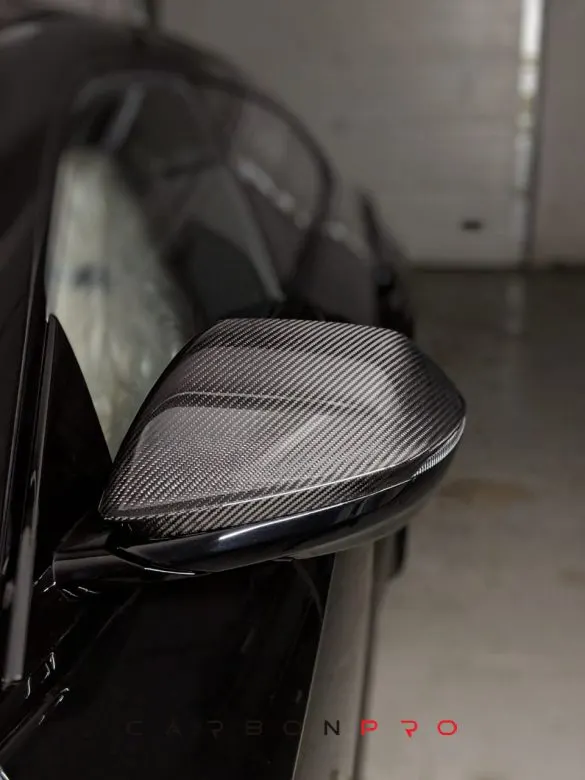 Carbon mirror covers