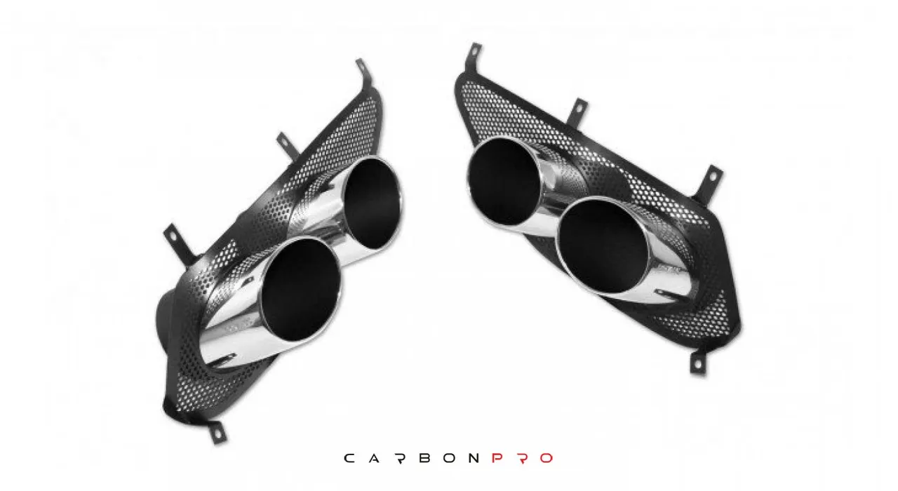 NOVITEC TAILPIPES (SET OF 2) WITH NEW MESH-INSERT