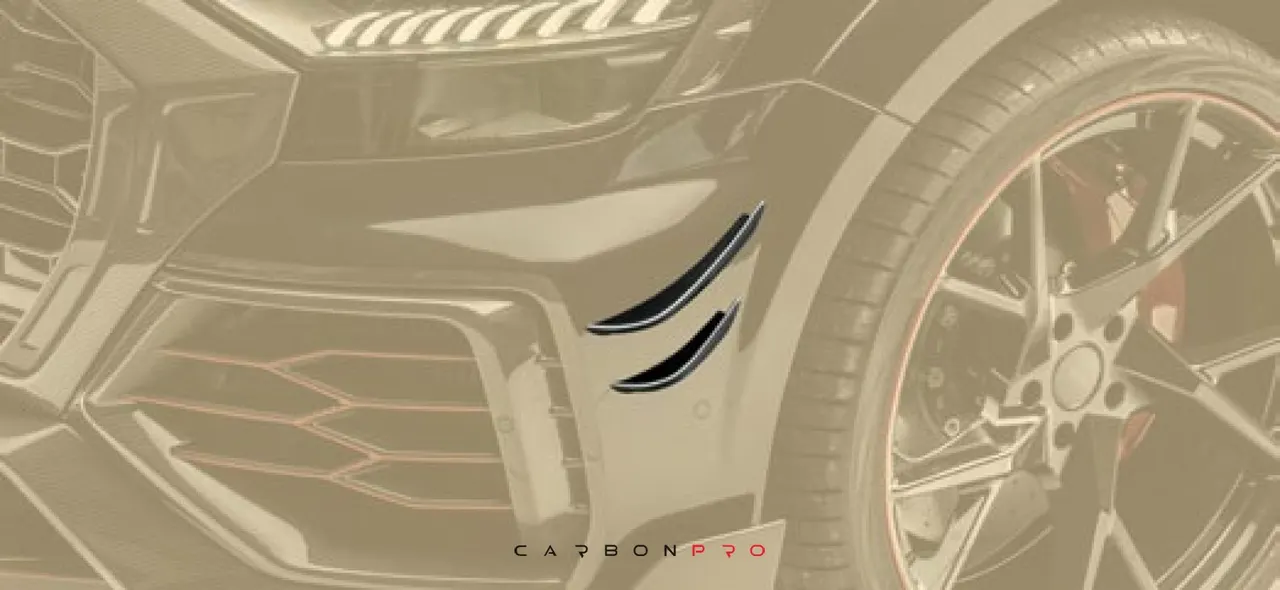Race flaps for MANSORY front bumper – Carbon