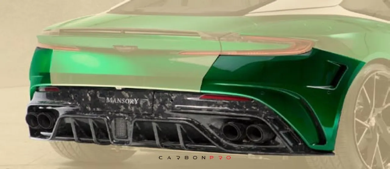 Rear bumper + diffuser with integrated NEW brake light