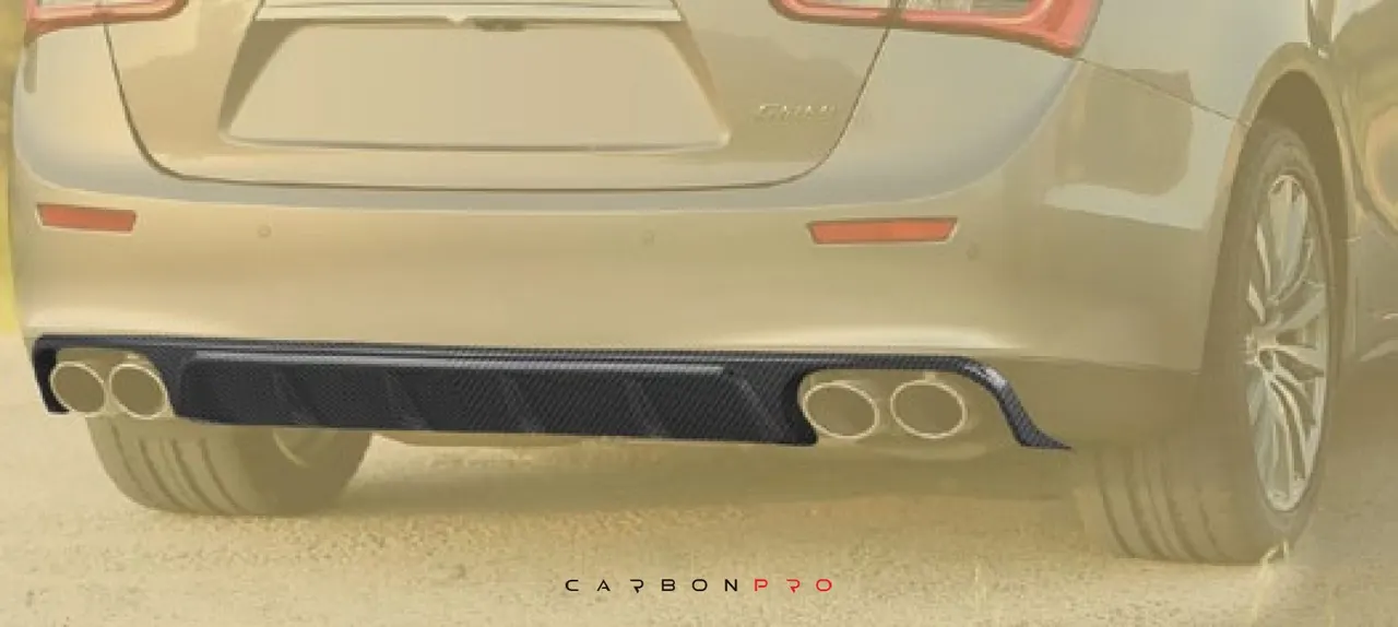 Rear diffuser visible carbon