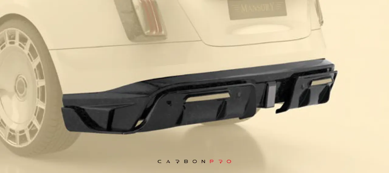 Rear diffuser with brake light