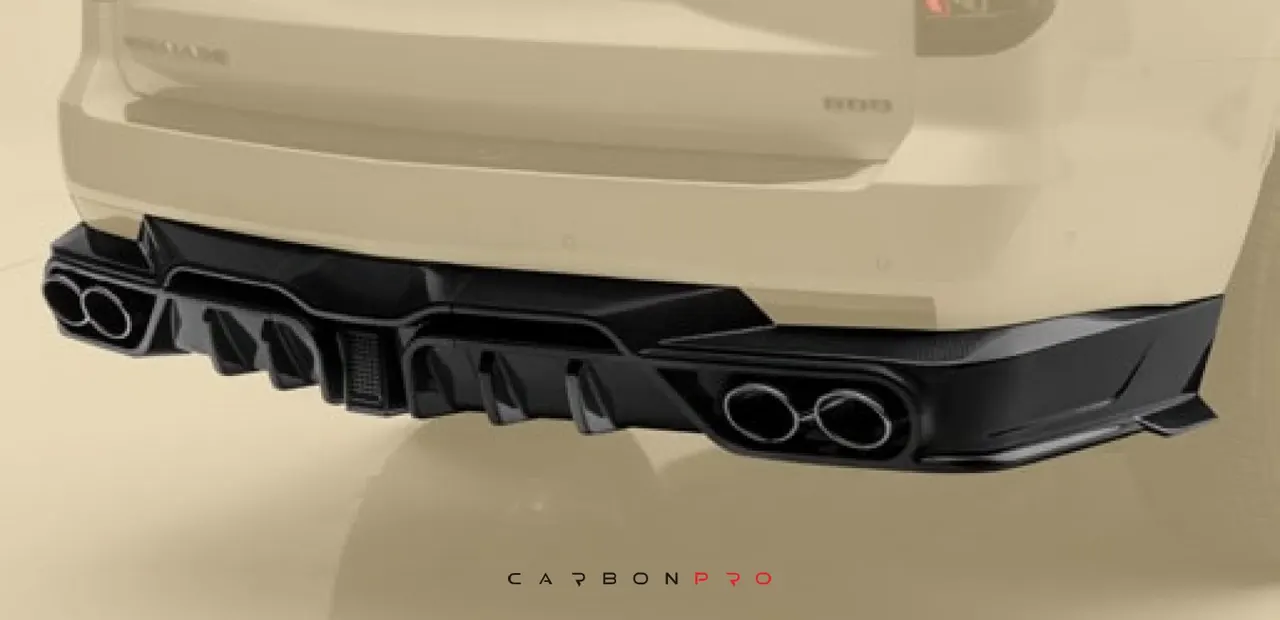 Rear diffuser with race brake light