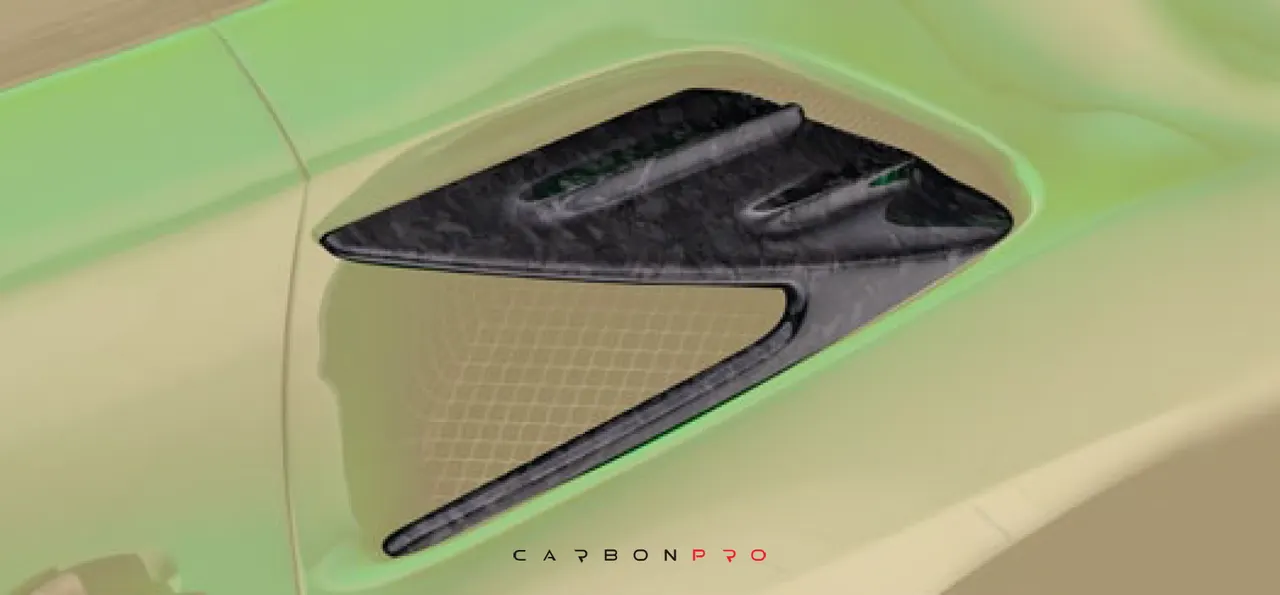 Rear fender air intakes splitter