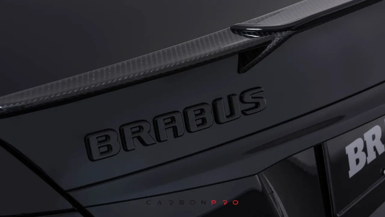 Carbon rear spoiler attachment