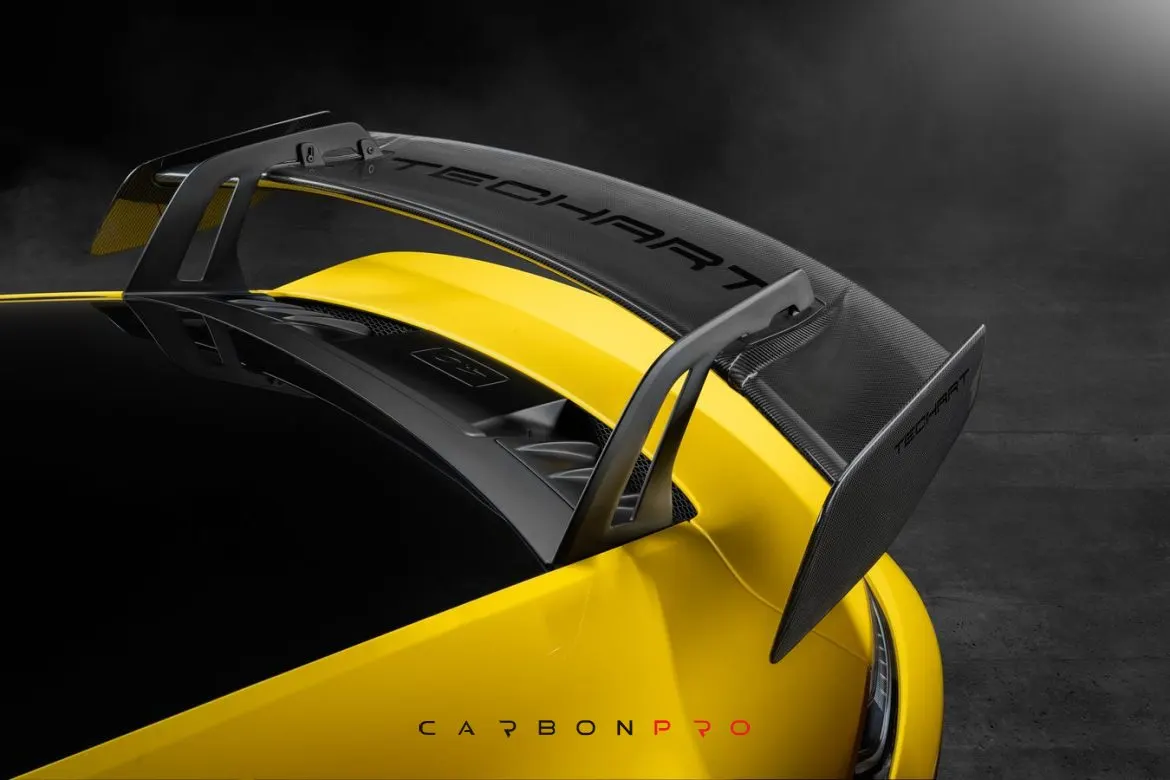Rear Spoiler profile w/ Wing End Plates for 992 GT3