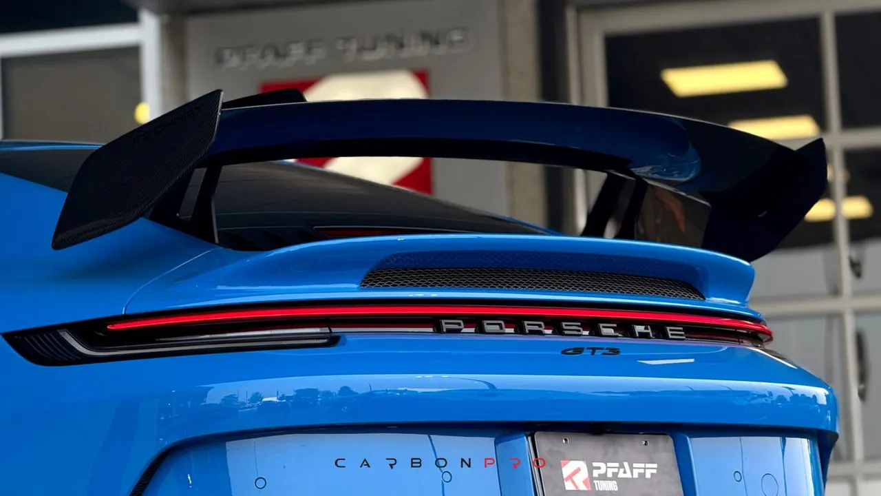 Rear Spoiler Wing End Plates L/R for 992 GT3