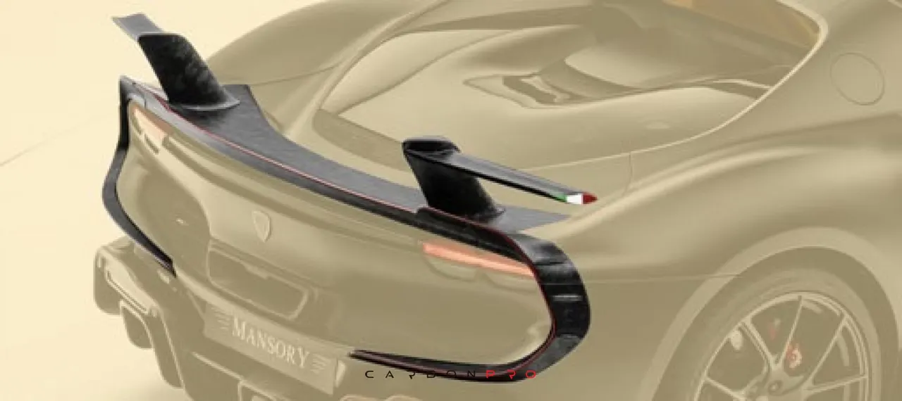 Rear wing – 296 GTB with air splitter