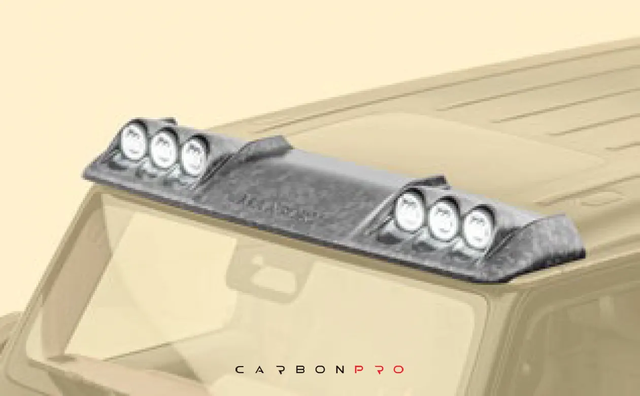 Roof panel with 6 lights