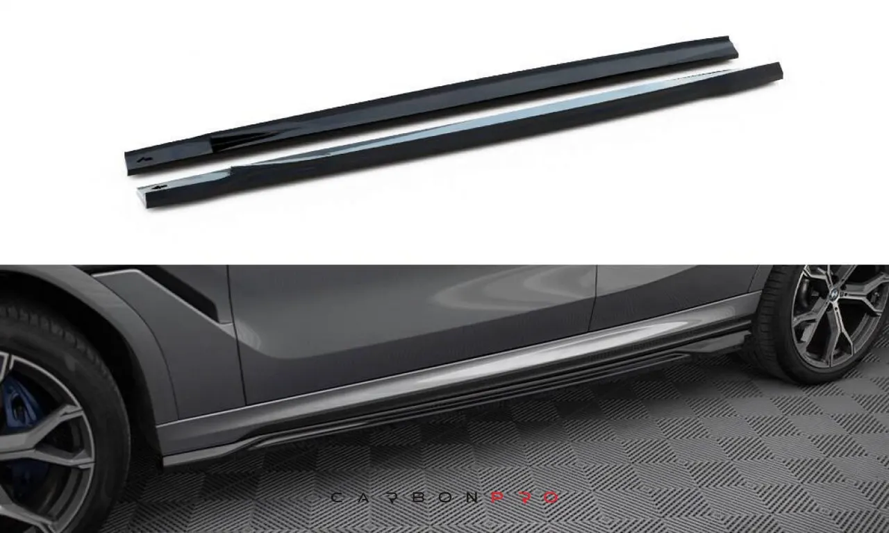 Carbon Side Skirts Diffusers V.1 BMW X6 M-Pack G06 Facelift
