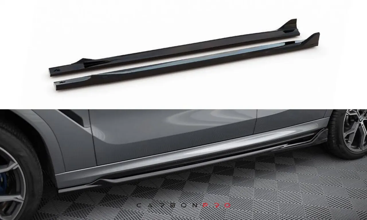 Carbon Side Skirts Diffusers V.2 BMW X6 M-Pack G06 Facelift