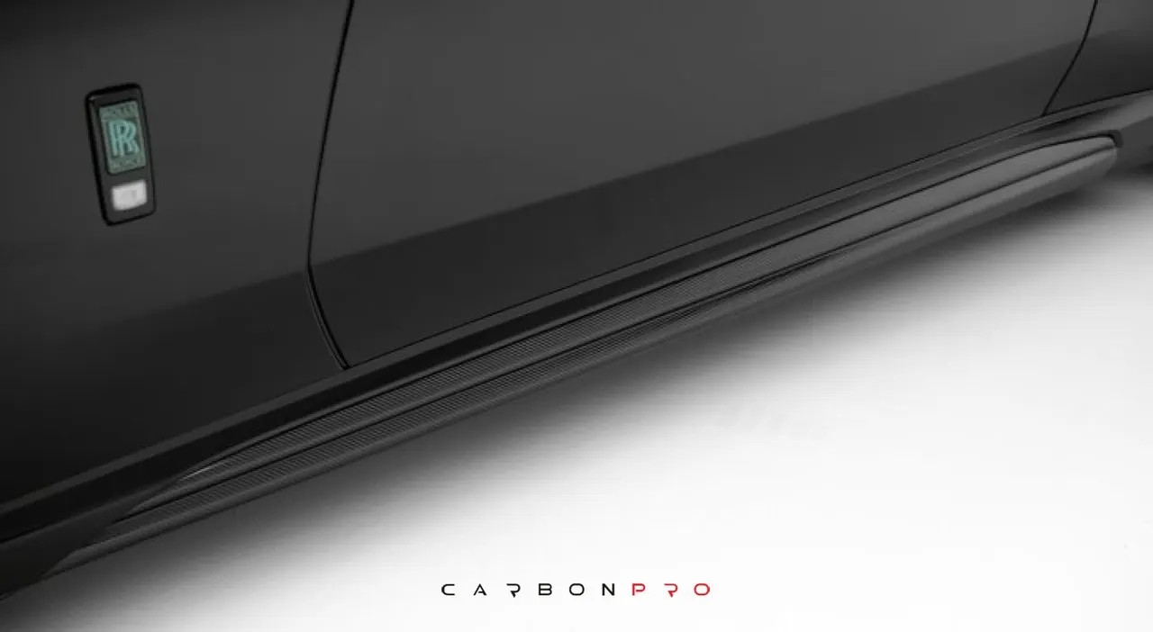 Side skirts with logo