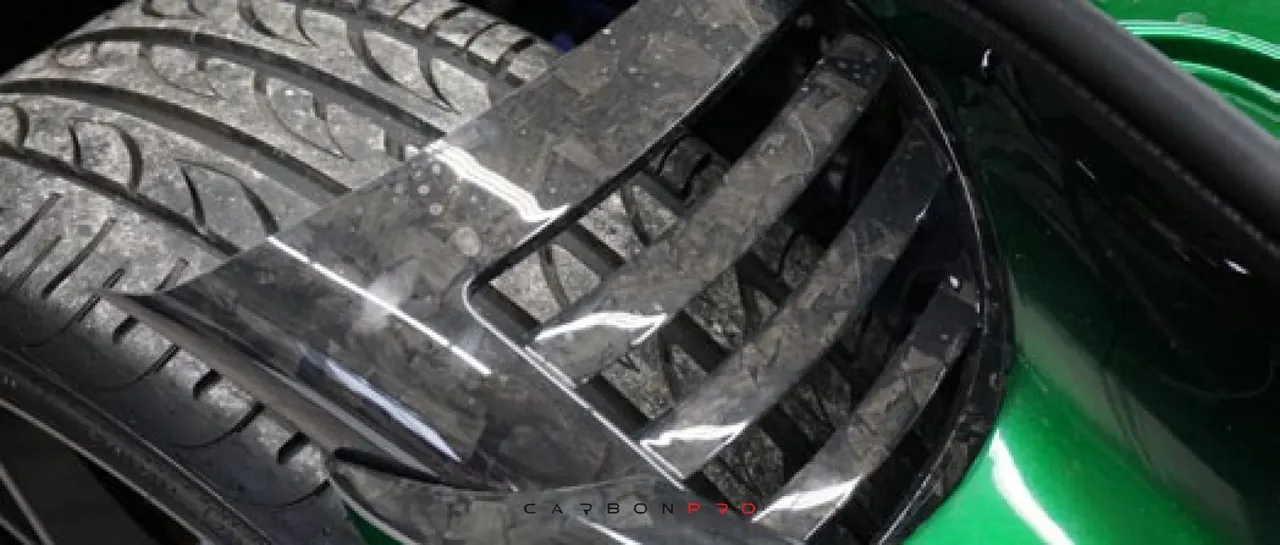 Slats for front wheel arch