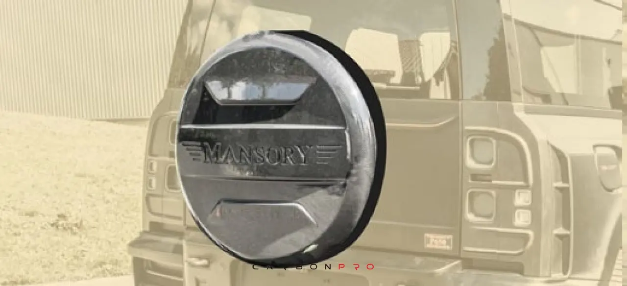Spare wheel cover with 3d MANSORY logo – only carbon part