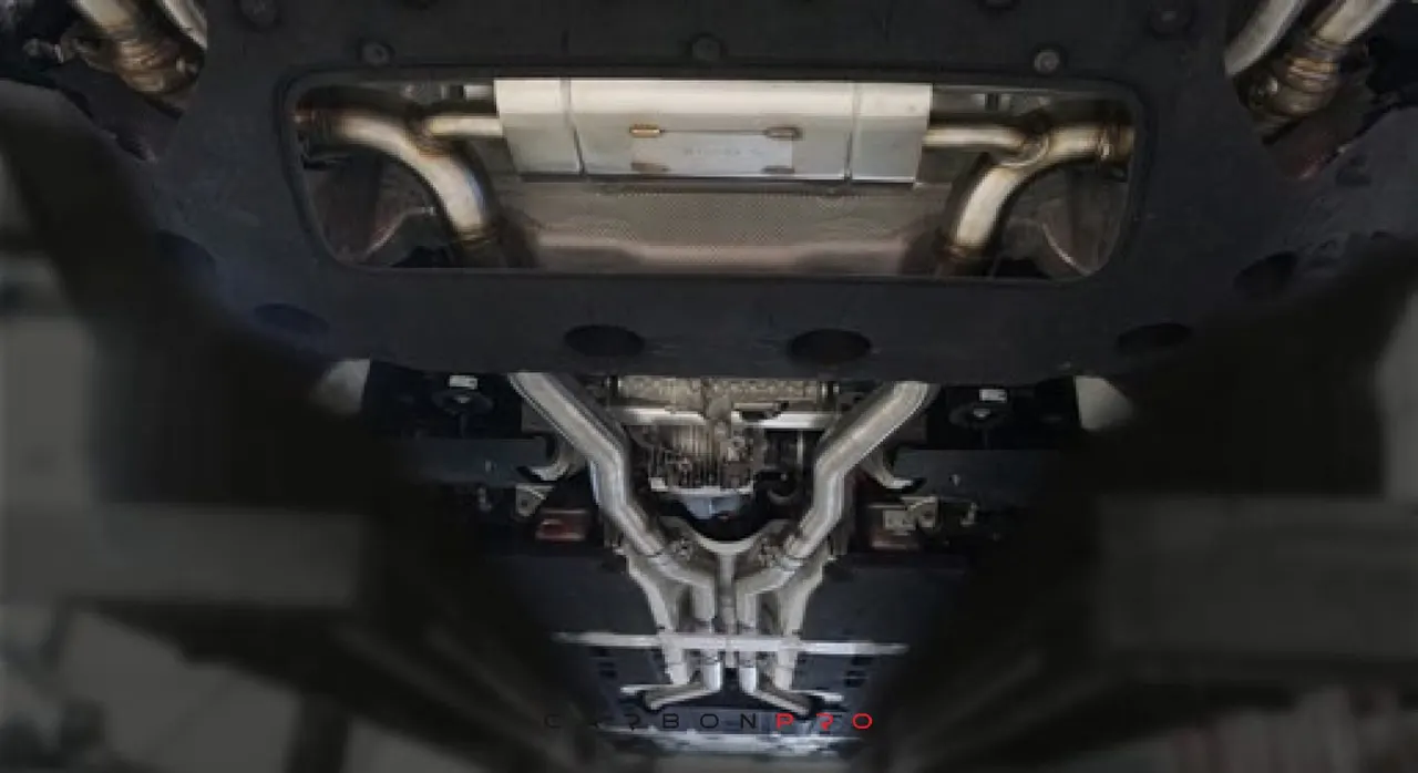 Sport Exhaust Muffler with down pipe for MANSORY Rear diffuser