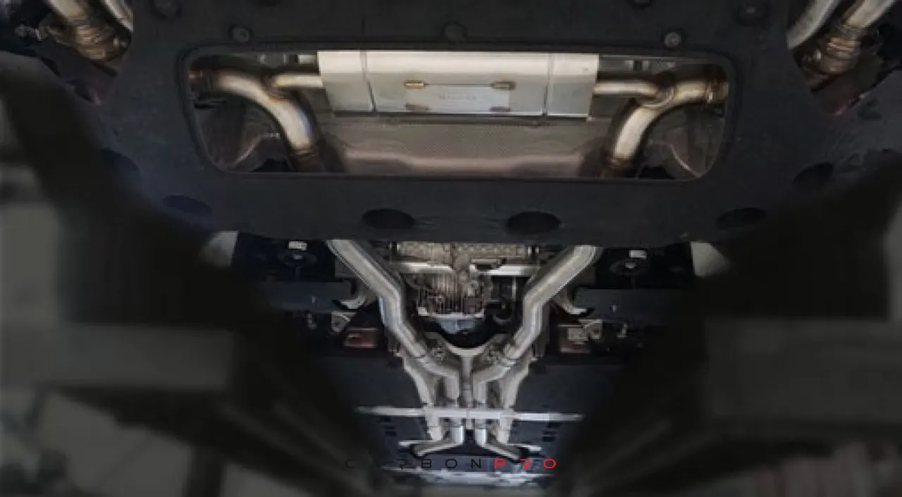 Sport Exhaust Muffler with down pipe for MANSORY Rear diffuser