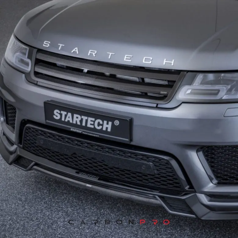 Front element with carbon spoiler
