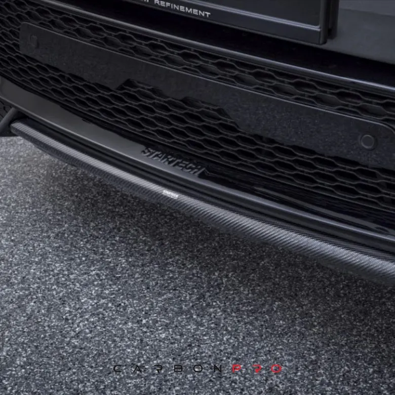Front element with carbon spoiler