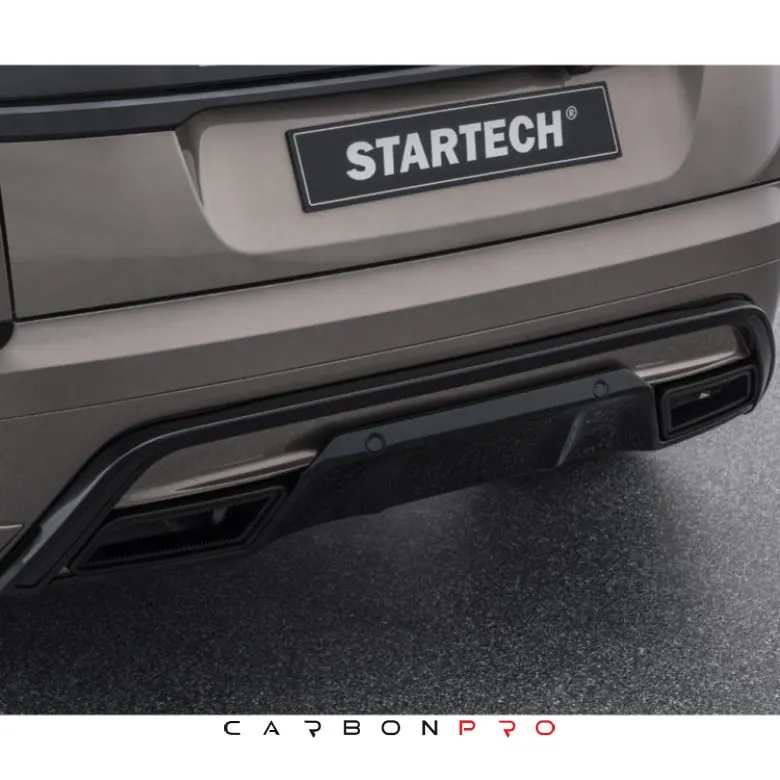 Rear bumper, exhaust tips in black