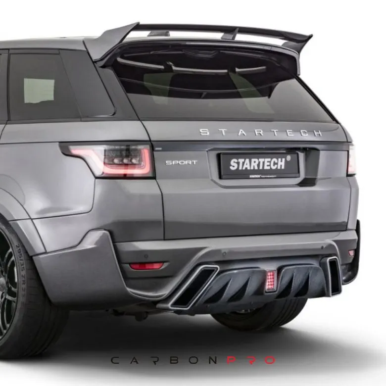 Rear bumper with carbon diffusor