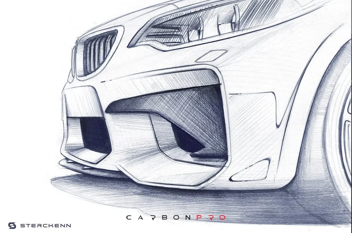 Sterckenn F87 M2 Carbon Front Bumper Insert Set