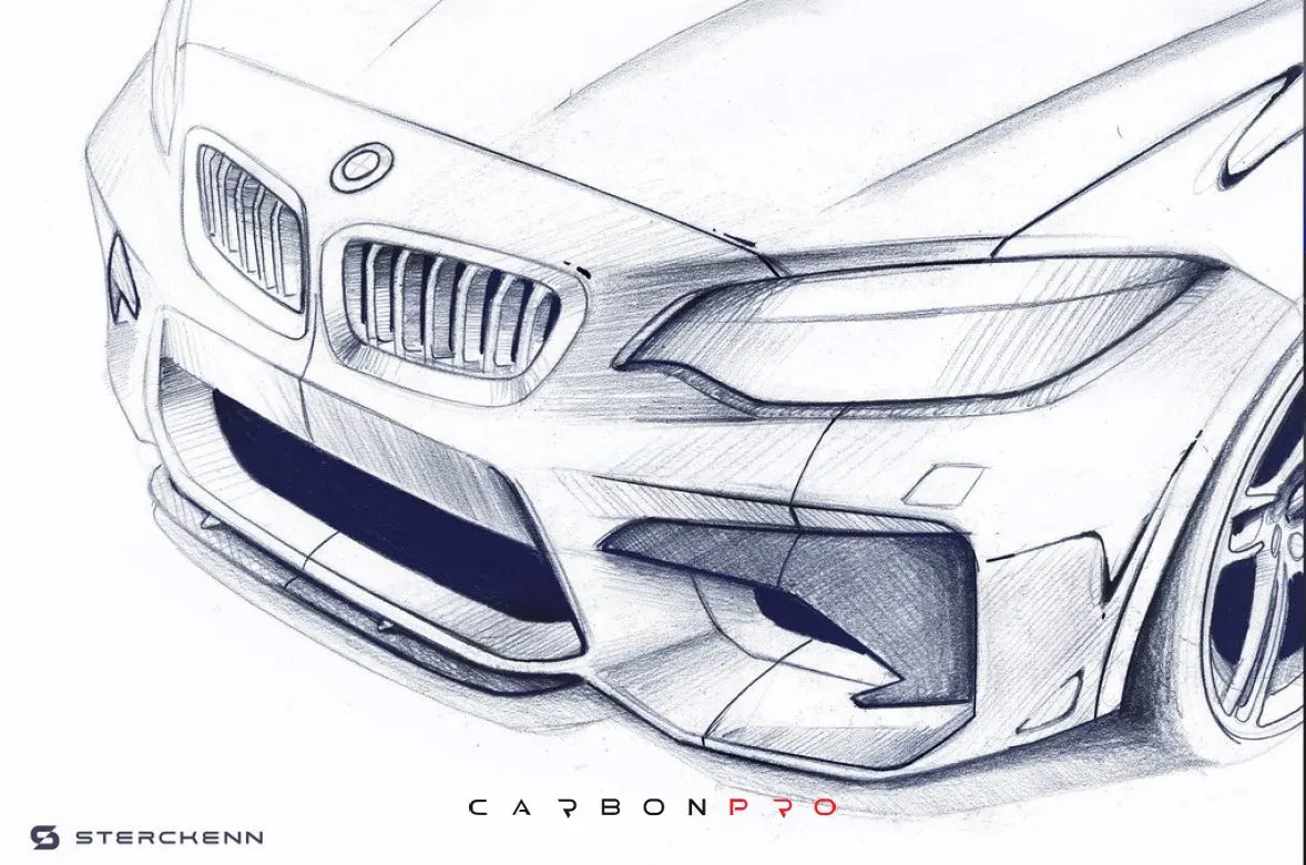 Sterckenn F87 M2 Carbon Front Bumper Insert Set