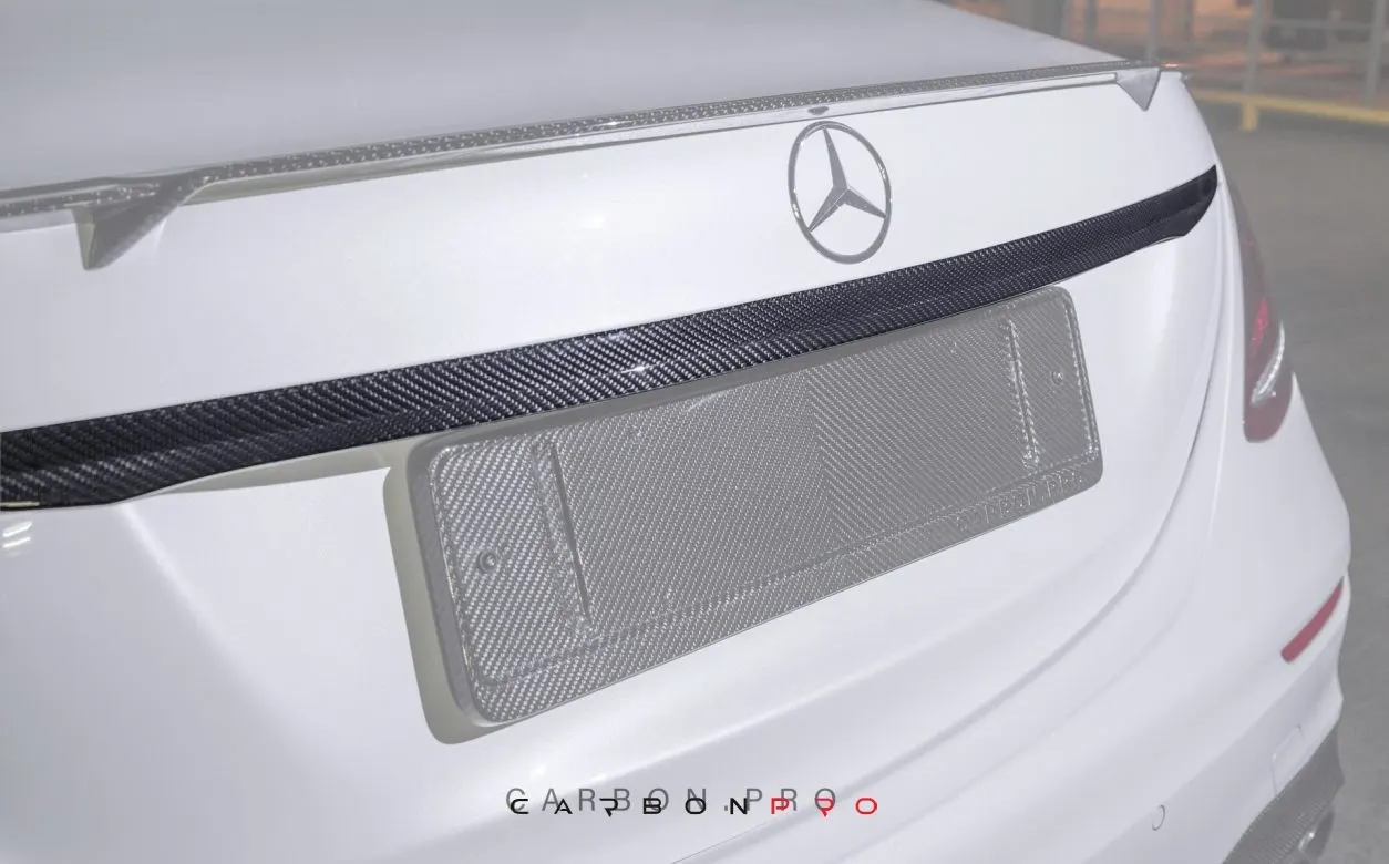 Carbon Trunk add on above license plate