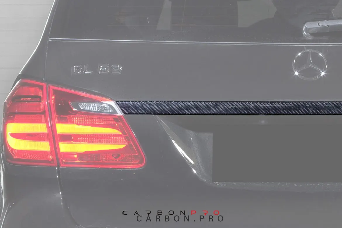 Carbon Trunk add on above license plate