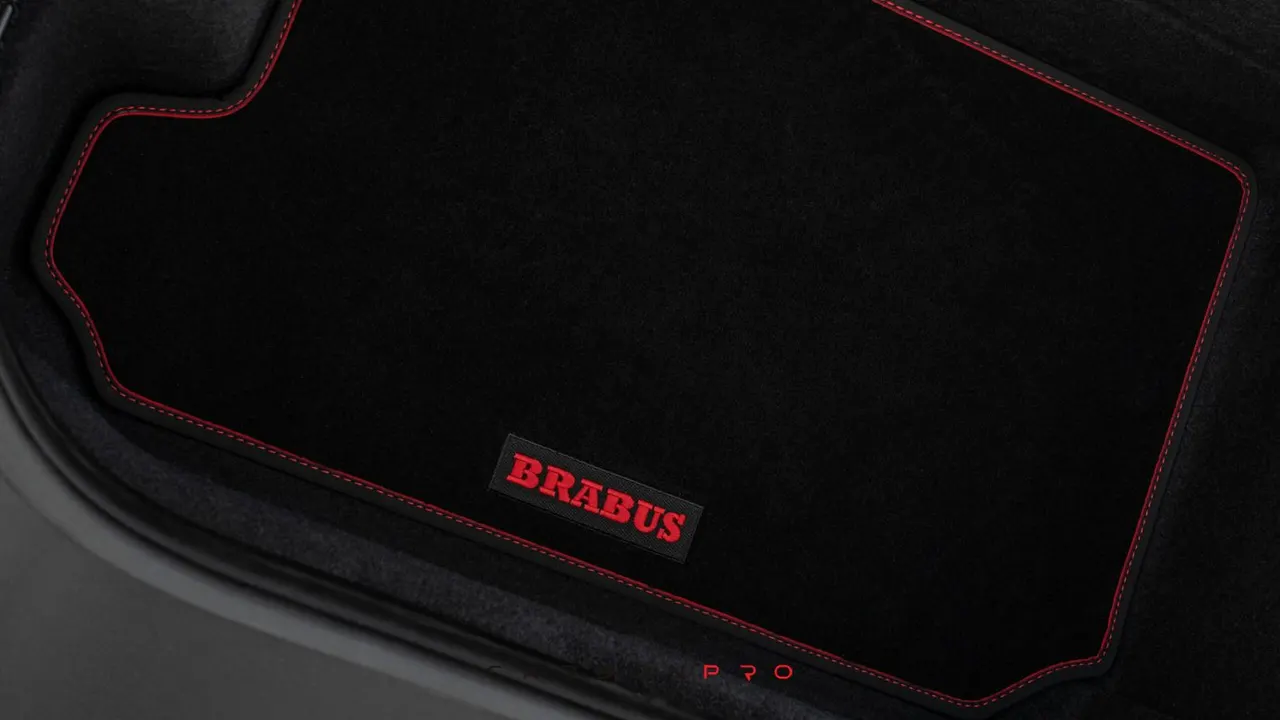 Trunk mat velour black
