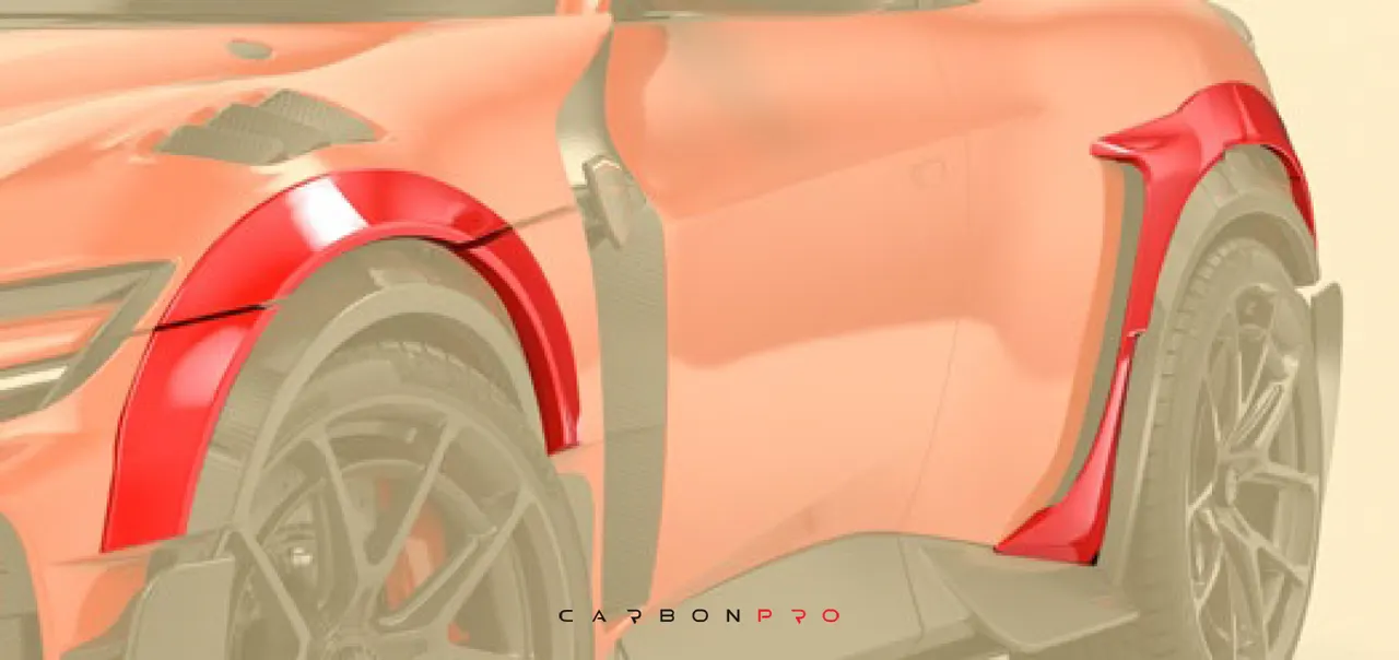 Wide body extensions – carbon visile