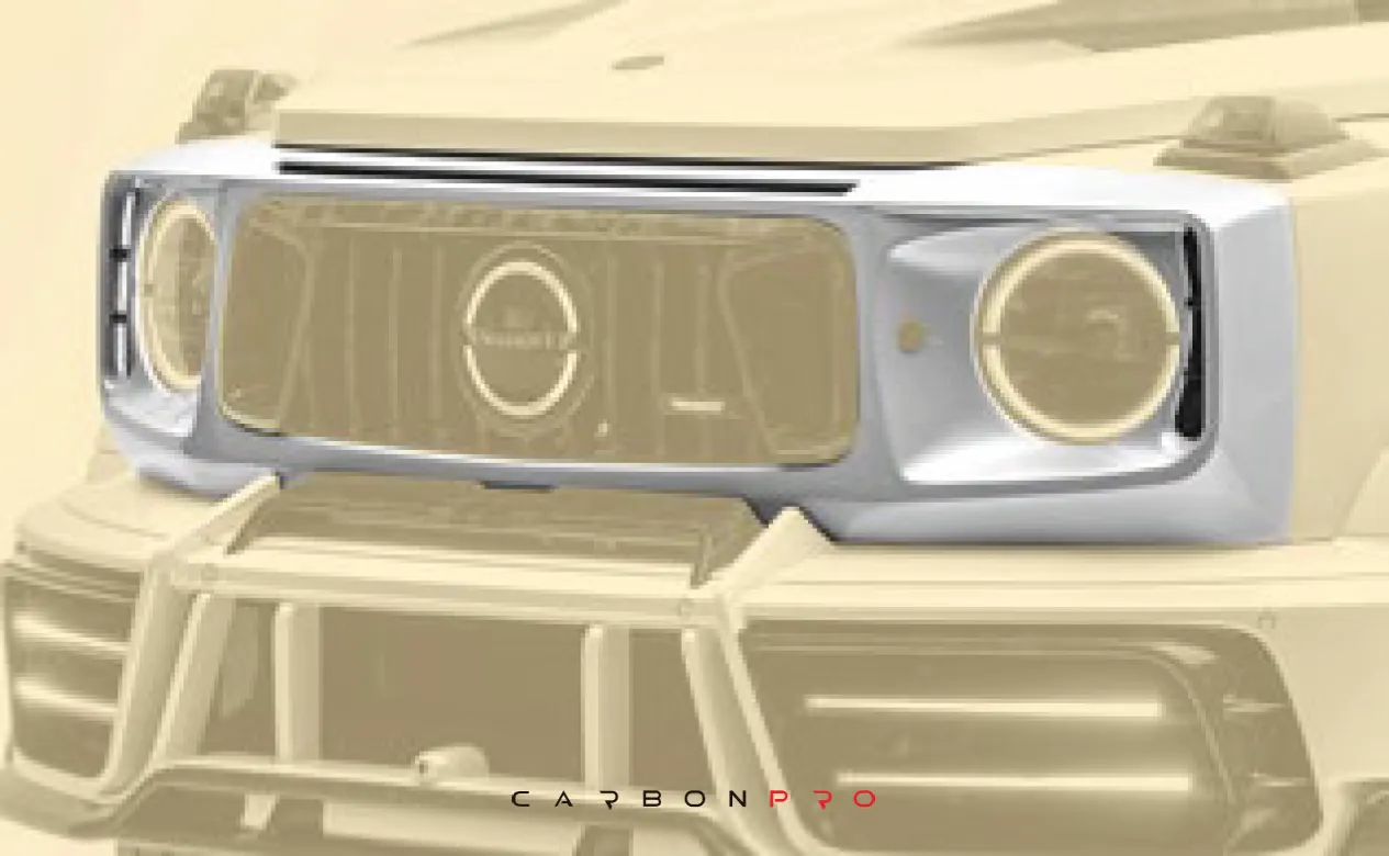 Wide front mask with air side intakes – primed