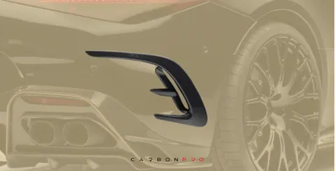 Air outtake splitter for car with AMG aerodynamic package