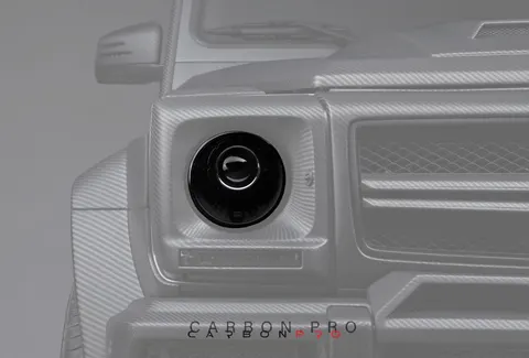 Carbon black front lights