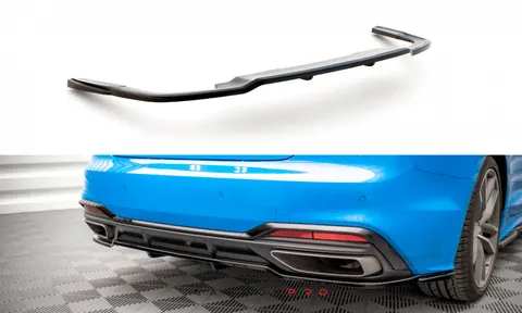 Carbon Central Rear Splitter (with vertical bars)