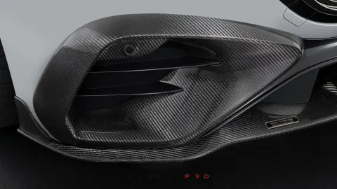 Carbon front fascia attachments