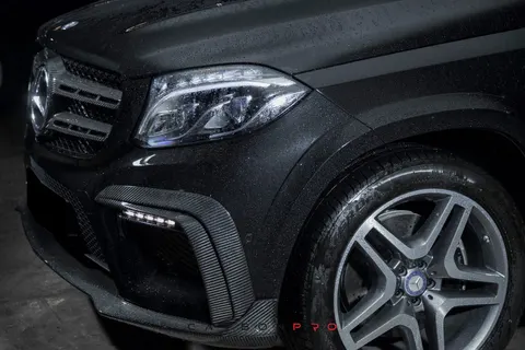Carbon front fascia attachments, LEDs