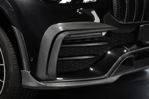 Carbon front fascia attachments, LEDs