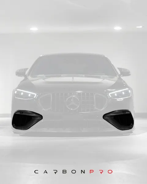 Carbon front fascia inserts (for 63 bumper)
