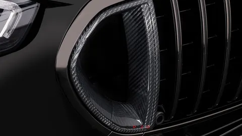 Carbon front grill inserts
